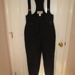 FERA Snow Pants Women 14R Black Overalls Insulated Winter Bib Ski outdoor